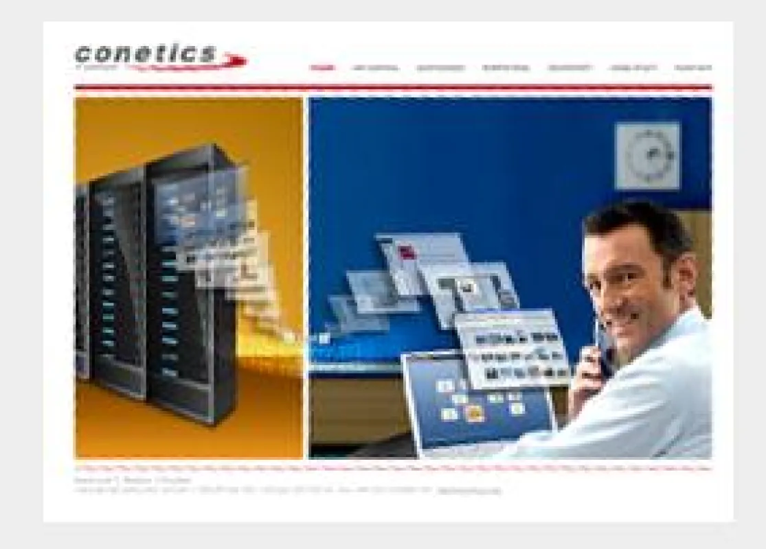 Der freier Grafiker aus Köln gestaltete den Online-Auftritt der Conetics IT-Services.