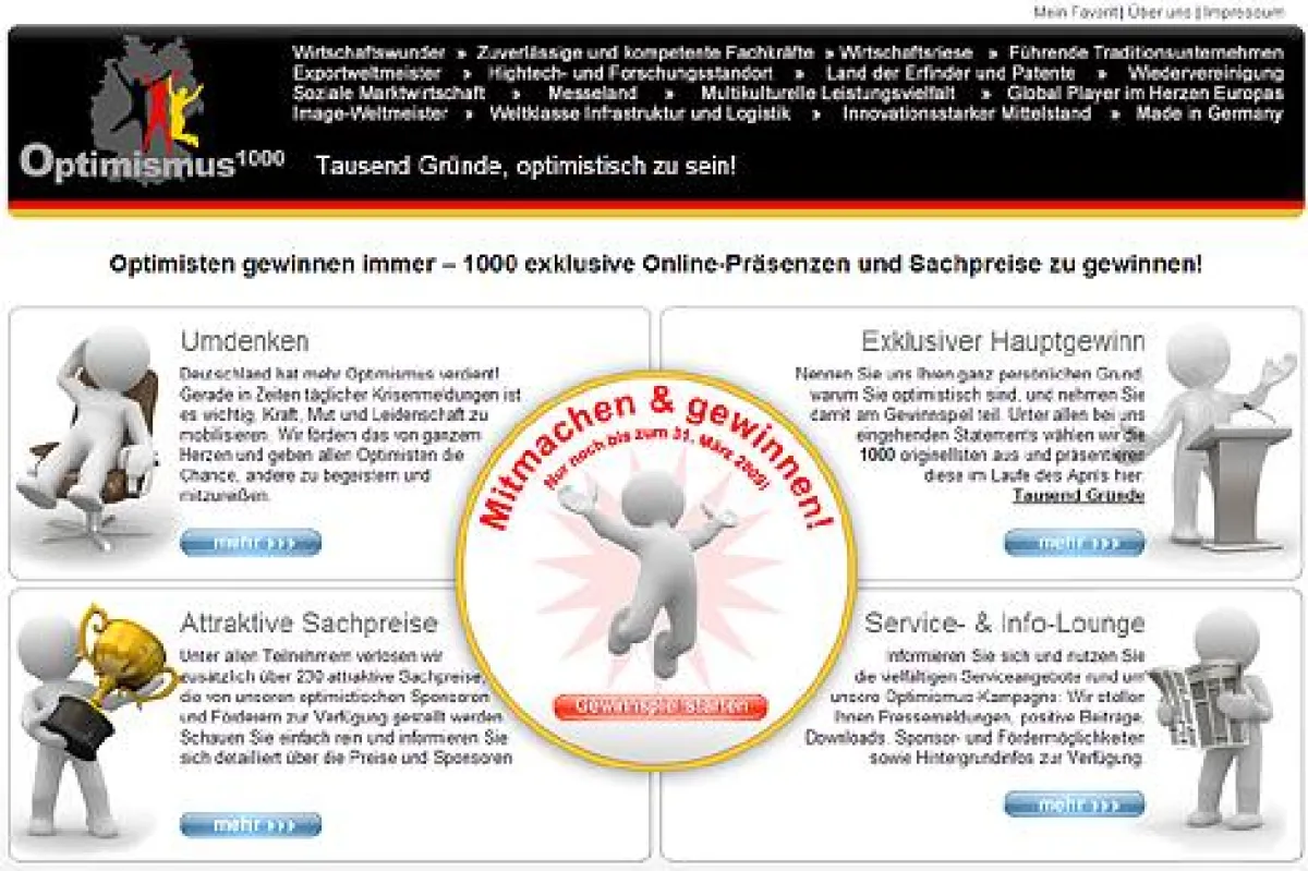 Startseite zum Gewinnspiel 