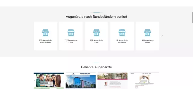 Bild: Die neue Plattform zur Augenarztsuche und umfassenden Information über Augengesundheit