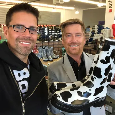 Bild: Erste Eigenproduktion: Damen Gummistiefel in Übergrößen bei schuhplus von 42 bis 45