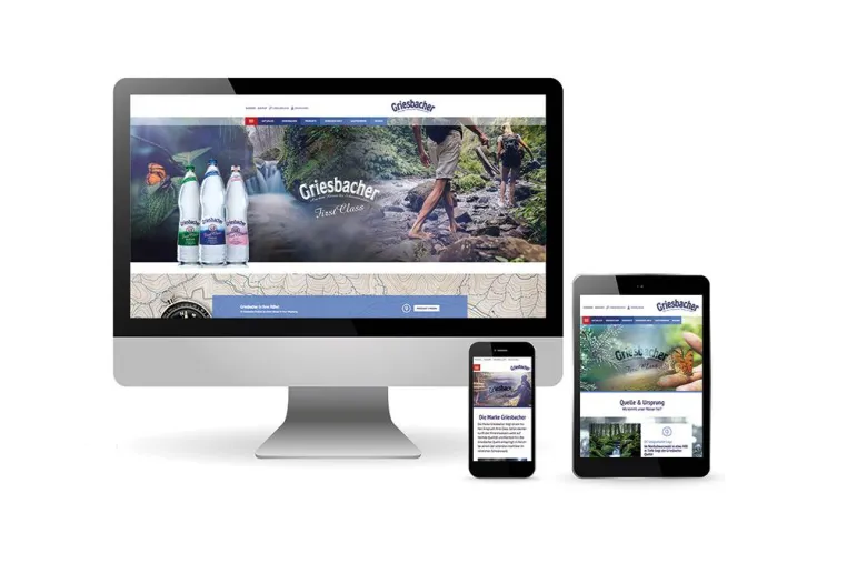 Schwarzwaldidylle pur: Der neue Internetauftritt der Mineralwassermarke Griesbacher Bild: Schwarzwaldidylle pur: Der neue Internetauftritt der Mineralwassermarke Griesbacher