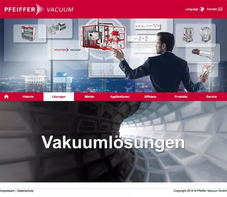 Bild: Pfeiffer Vacuum präsentiert seine Vakuumlösungen in neuer Online-Erlebniswelt