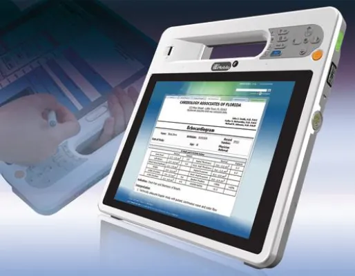 Bild: Kompakter Tablet-PC mit Haltegriff