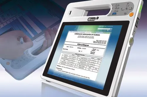 Kompakter Tablet-PC mit Haltegriff Bild: Kompakter Tablet-PC mit Haltegriff