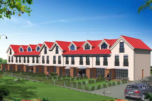 Bild: Neubau von zehn attraktiven Reihenhäusern in Buxtehude