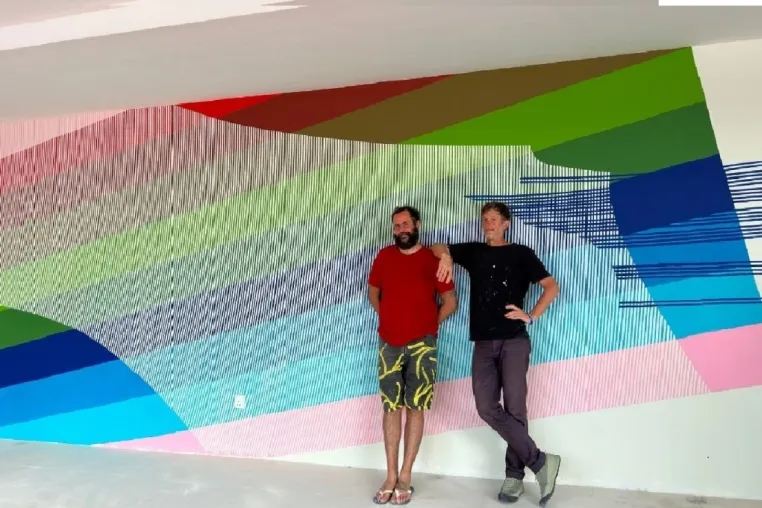 Bild: Street Art von Angelo Milano und MOMO im Paradies zum Weltkunsttag