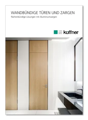 Bild: Umfassende Fachinformationen zu wandbündigen Türelementen - Küffner präsentiert damit das aktuelle Programm