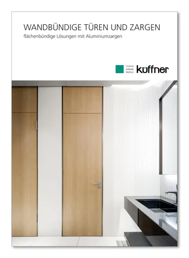 Bild: Umfassende Fachinformationen zu wandbündigen Türelementen - Küffner präsentiert damit das aktuelle Programm