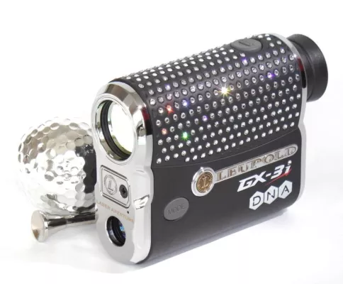 Bild: Leupold® GX-3i® Crystal Edition custom-made by dublisGolf, Golf Laser mit 387 Swarowski® Kristallen veredelt