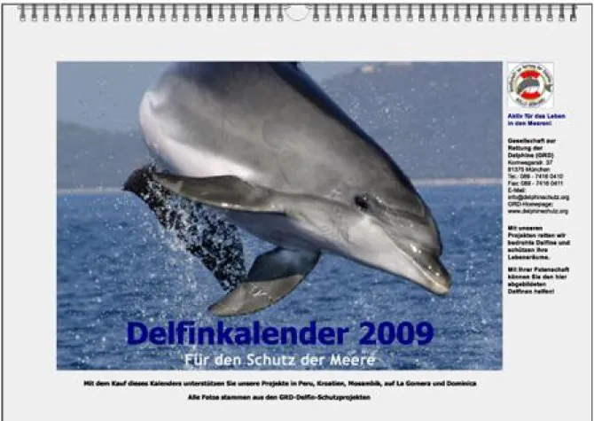 Bild: Für den Schutz der Meere - Der GRD-Delfinkalender 2009