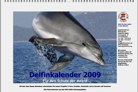Bild: Für den Schutz der Meere - Der GRD-Delfinkalender 2009