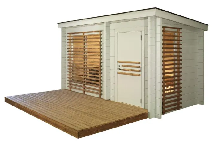 Bild: Die Fertighaus-Sauna von Helo