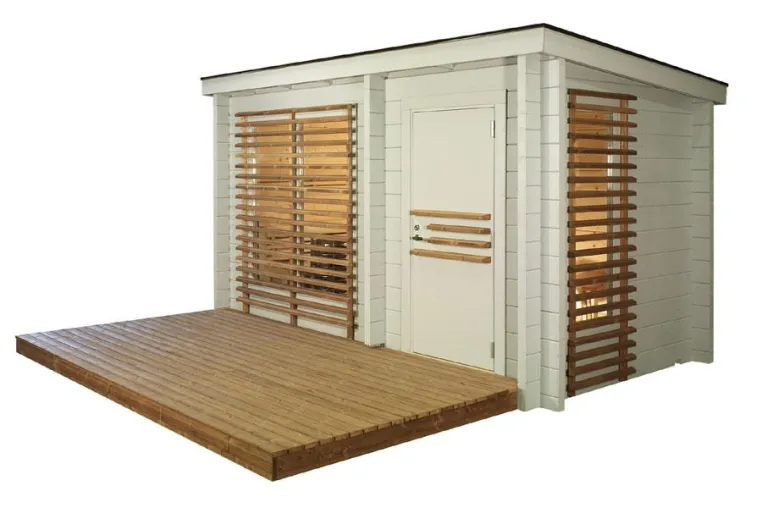 Bild: Die Fertighaus-Sauna von Helo