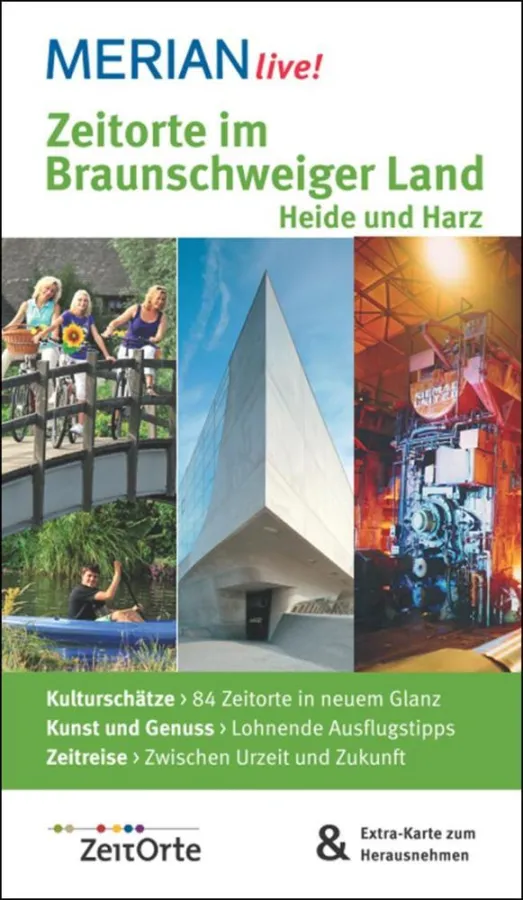 Cover des MERIAN live! ZeitOrte Reiseführers. Foto: TourismusRegion BraunschweigerLAND e. V.