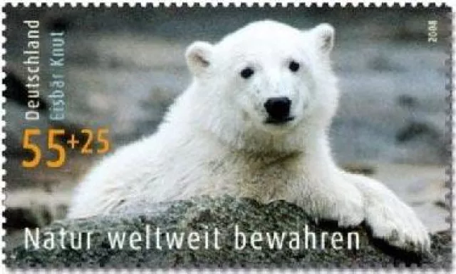 Bild: Publikumsliebling Knut jetzt auf 5 Millionen Briefmarken