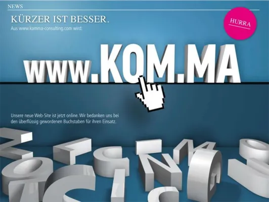 Bild: Kreative Webadresse.