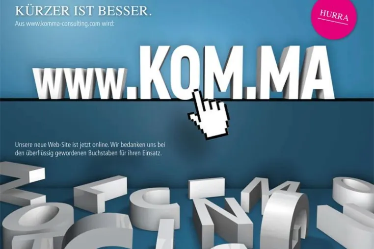 Bild: Kreative Webadresse.