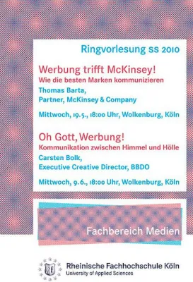 Bild: Kommunikation zwischen Himmel und Hölle: Ringvorlesung an der Rheinischen Fachhochschule Köln am 9.Juni 2010