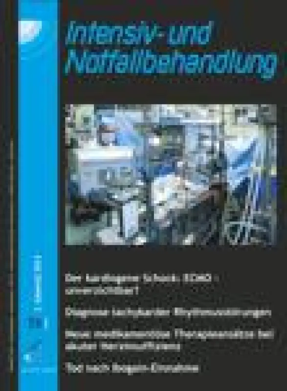 Intensiv- und Notbehandlung, Jahrgang 39, Nr. 1/2014