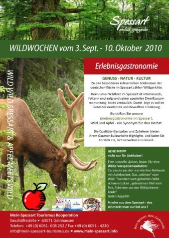 Wild Wild Spessart - die Wildwochen des Kulinarium Spessart 2010 Bild: Wild Wild Spessart - die Wildwochen des Kulinarium Spessart 2010