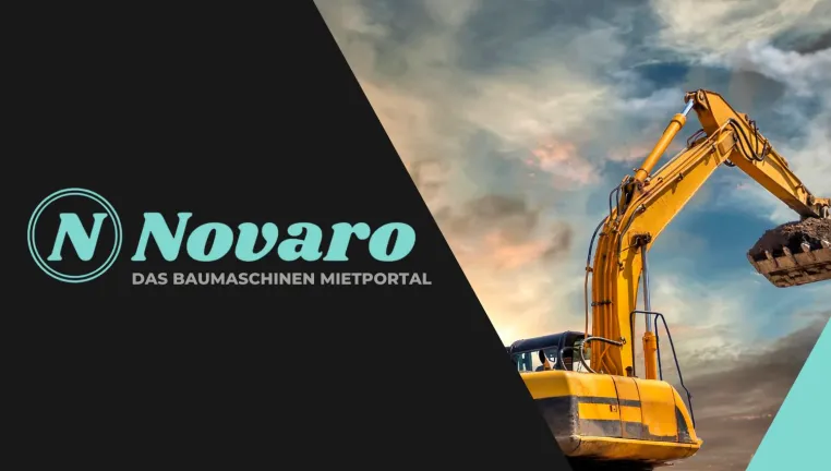 Bild: Baumaschinen & Bautechnik mieten: Novaro setzt auf digitale Lösungen und persönliche Beratung