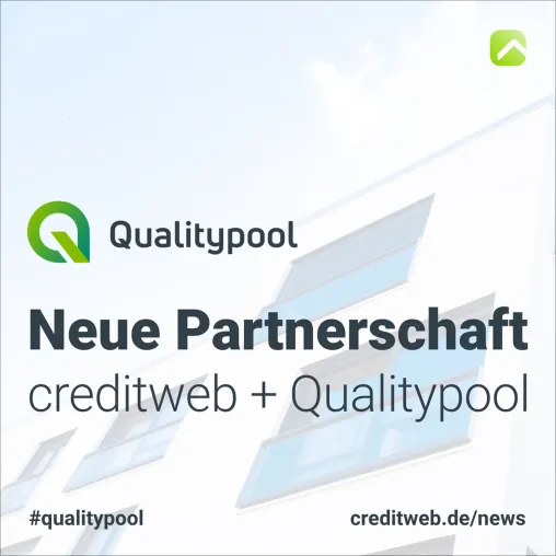 Neue Partnerschaft – Qualitypool und creditweb starten Kooperation Bild: Neue Partnerschaft – Qualitypool und creditweb starten Kooperation