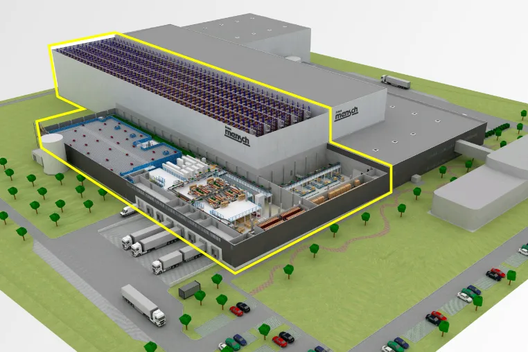 Bild: Klinkhammer automatisiert Logistikzentrum von Franz Mensch und modernisiert Palettenlager