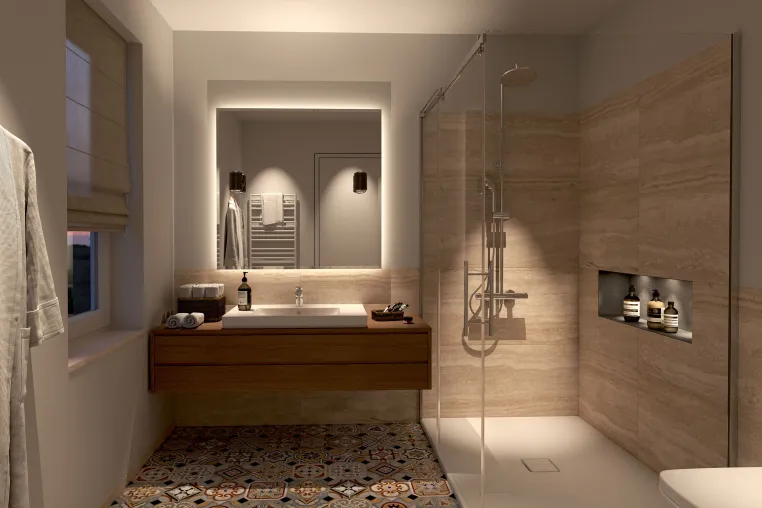 Das richtige Licht im Badezimmer: Hell und stimmungsvoll Bild: Das richtige Licht im Badezimmer: Hell und stimmungsvoll