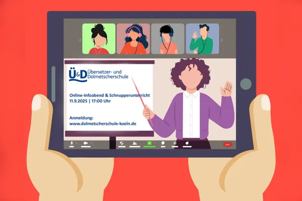 Bild: Schnupperunterricht und Infoabend über Online-Ausbildung zum Übersetzer (m/w/d) am 11.9.2025
