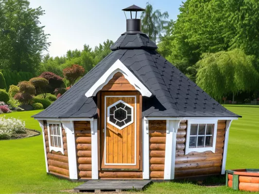 Bild: Finnische Grillkota von GARDORELLO: Genussvolle Abende in gemütlicher Atmosphäre