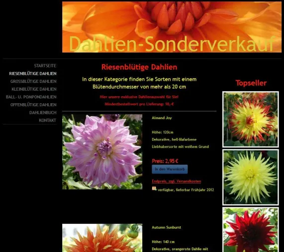 Bild: Förderung privater Dahlienzüchter