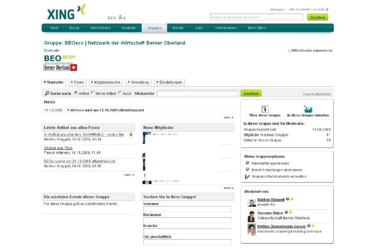 Screenshot von BEOeco