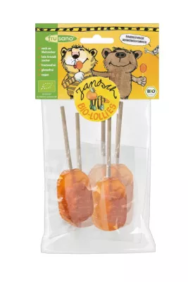 NEU! Bio Janosch Orangen Lollies von Frusano Bild: NEU! Bio Janosch Orangen Lollies von Frusano