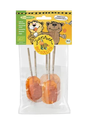 Bild: NEU! Bio Janosch Orangen Lollies von Frusano