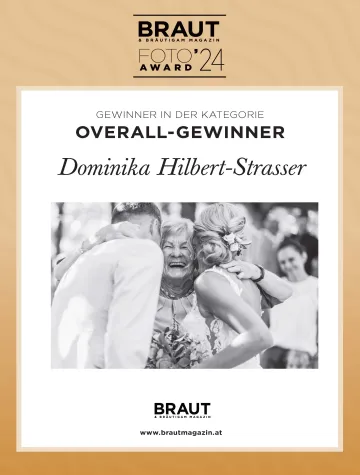 Bild: Braut Foto Award 2024: Overall-Gewinnerin ist Dominika Hilbert-Strasser