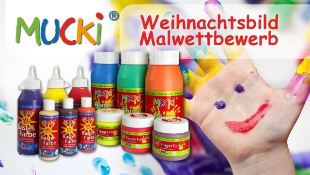 Bild: MUCKI Fingerfarben: Großer Weihnachts-Malwettbewerb für Kinder von C. Kreul
