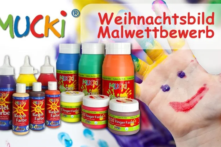 MUCKI Fingerfarben: Großer Weihnachts-Malwettbewerb für Kinder von C. Kreul Bild: MUCKI Fingerfarben: Großer Weihnachts-Malwettbewerb für Kinder von C. Kreul