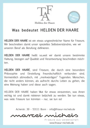 Bild: Friseur Marcel Michels aus Bonn gehört zu den "Helden der Haare"