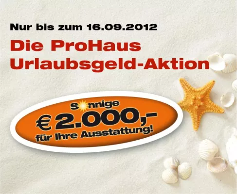 Bild: Urlaubsgeld zu jedem ProHaus