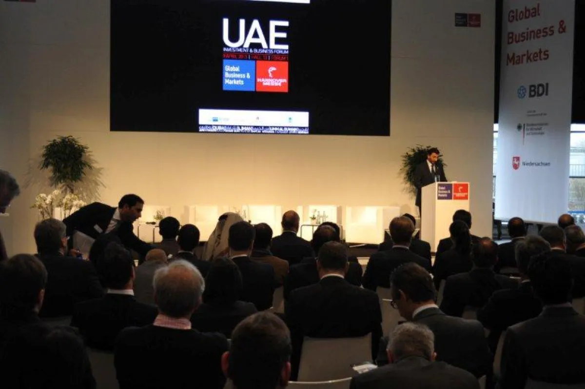 H. E. Abdullah Al Saleh, Staatssekretär des Wirtschaftsministeriums der VAE, eröffnete das VAE Forum