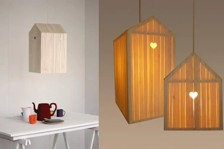 Ein Haus voll Licht. Hängeleuchte SHINING BARN von Ilona Huvennaars Bild: Ein Haus voll Licht. Hängeleuchte SHINING BARN von Ilona Huvennaars