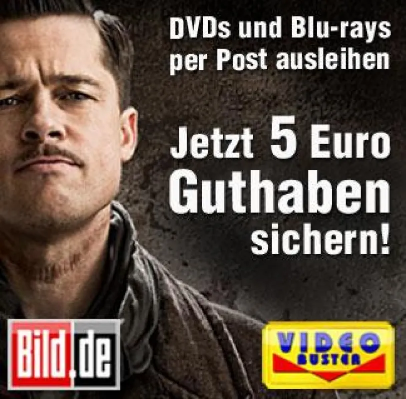 Nachrichtenportal Bild.de und Online DVD Verleih Video Buster kooperieren