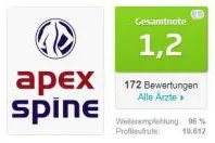 Bild: Das Apex Spine Center - ausgezeichnet von zufriedenen Patienten