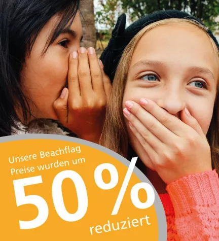 Bild: Beachflag-Preise im freien Fall