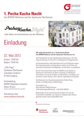 Bild: 1. Pecha Kucha Nacht des BVMW Wetterau und der Sparkasse Oberhessen