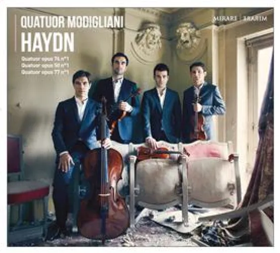 CD-Neuveröffentlichung Quatuor Modigliani – Haydn Streichquartette (VÖ: 14.01.2014) Bild: CD-Neuveröffentlichung Quatuor Modigliani – Haydn Streichquartette (VÖ: 14.01.2014)