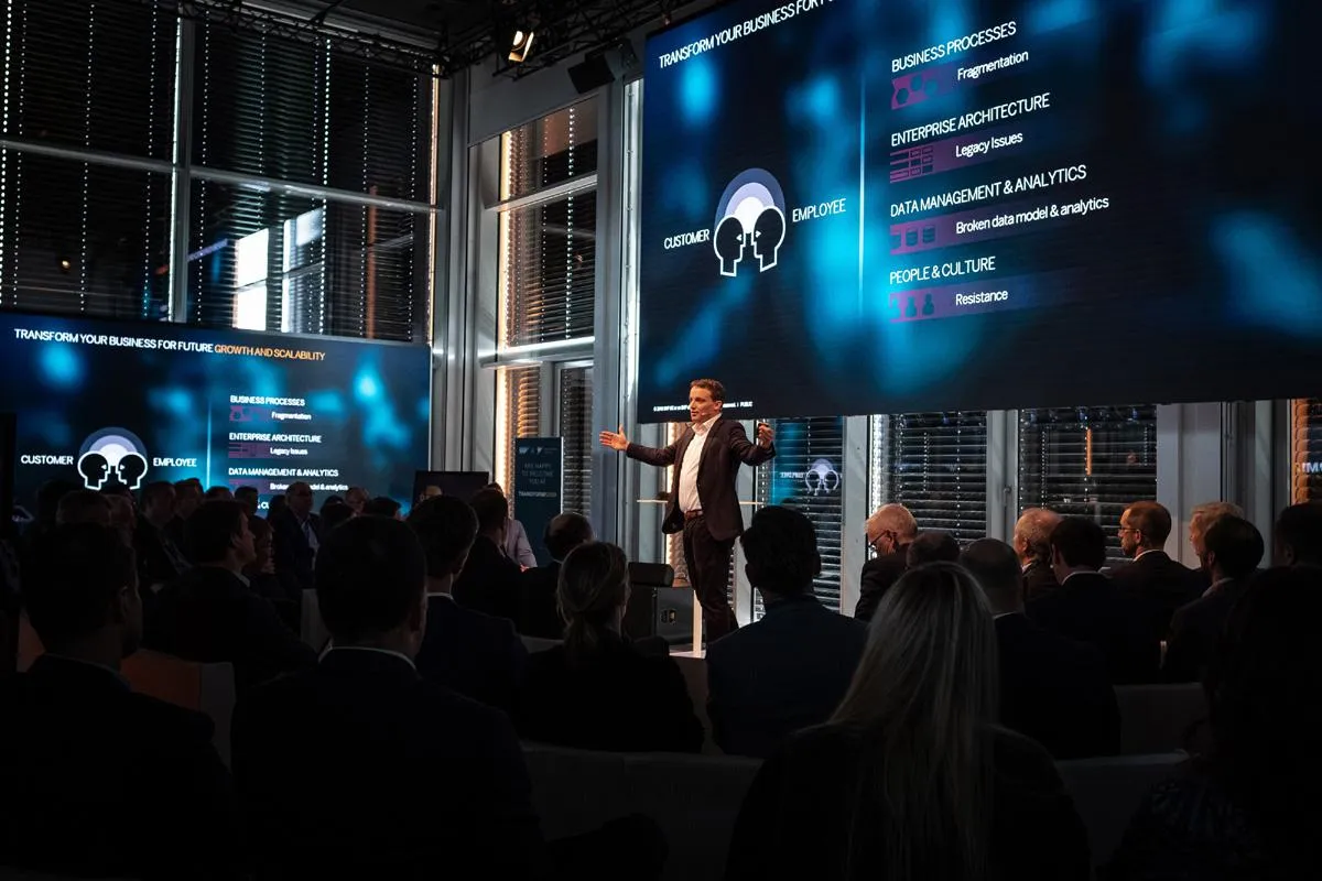Christian Klein, Chief Operating Officer SAP SE auf der TRANSFORM!2019 © SAP / Purple