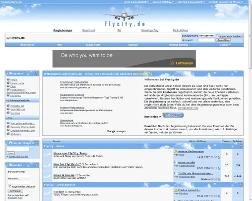 Bild: Community flycity.de in neuen Händen