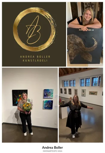 Bild: Andrea Boller: Die Poesie von Textur und roher Emotion an der SWISSARTEXPO 2026