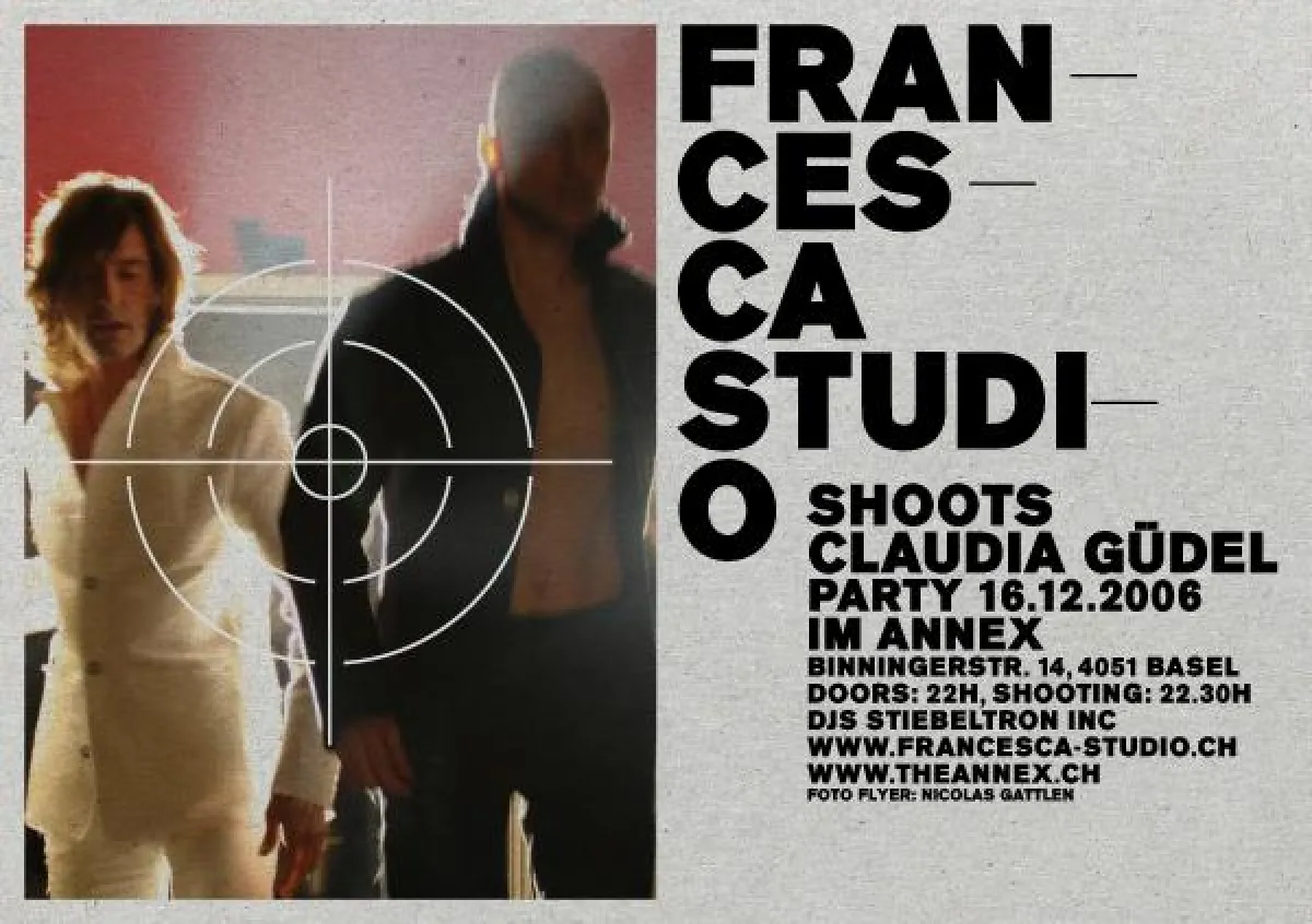 Flyer: Francesca Studio shoots Claudia Güdel (BS)
